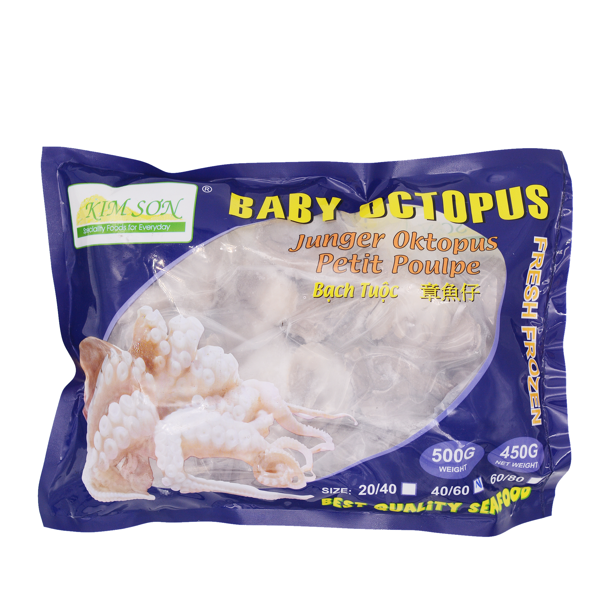 KIM SON Baby Octopus 40/60 500g (Frozen)