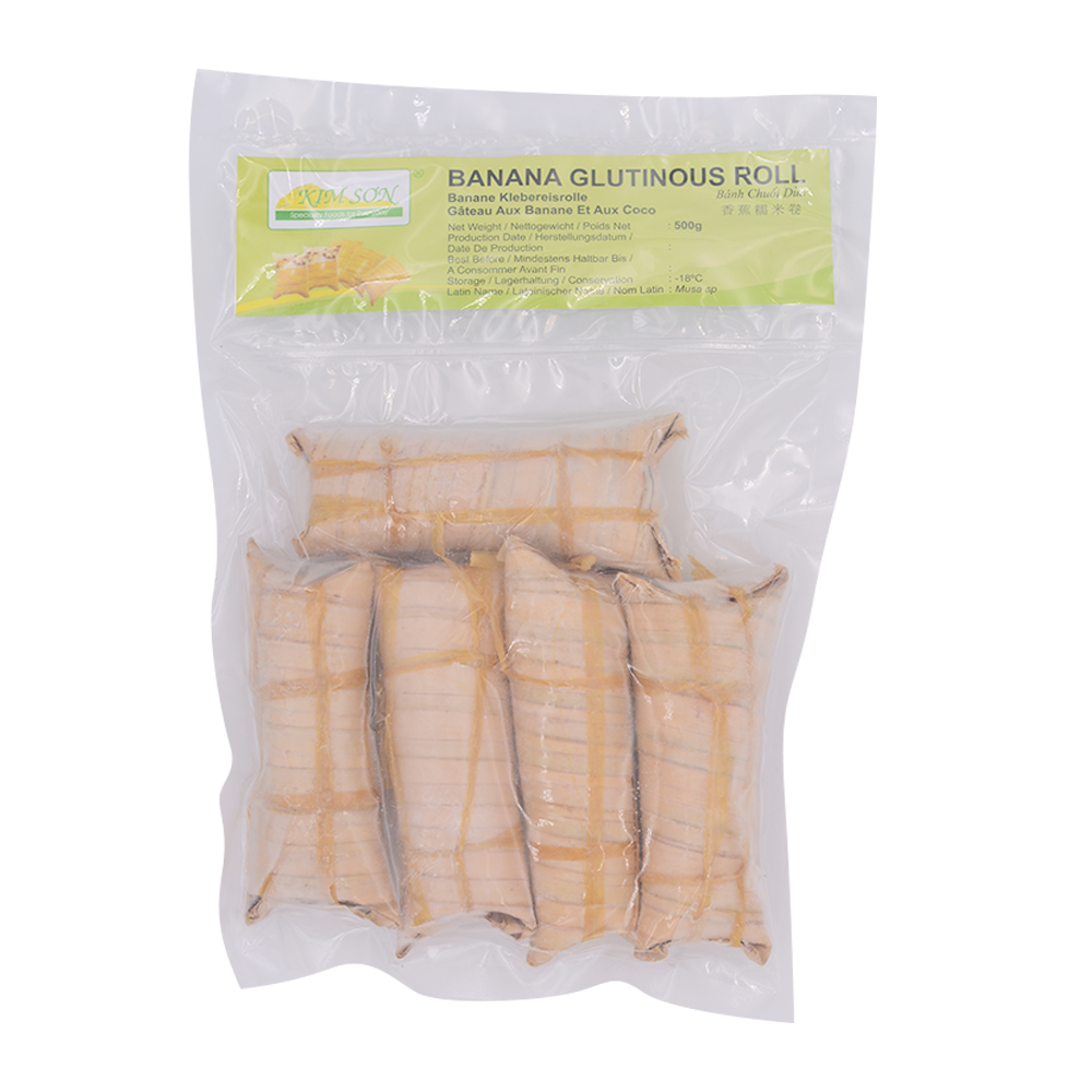 Kim Son Banana Glutinous Roll 500g (Frozen)