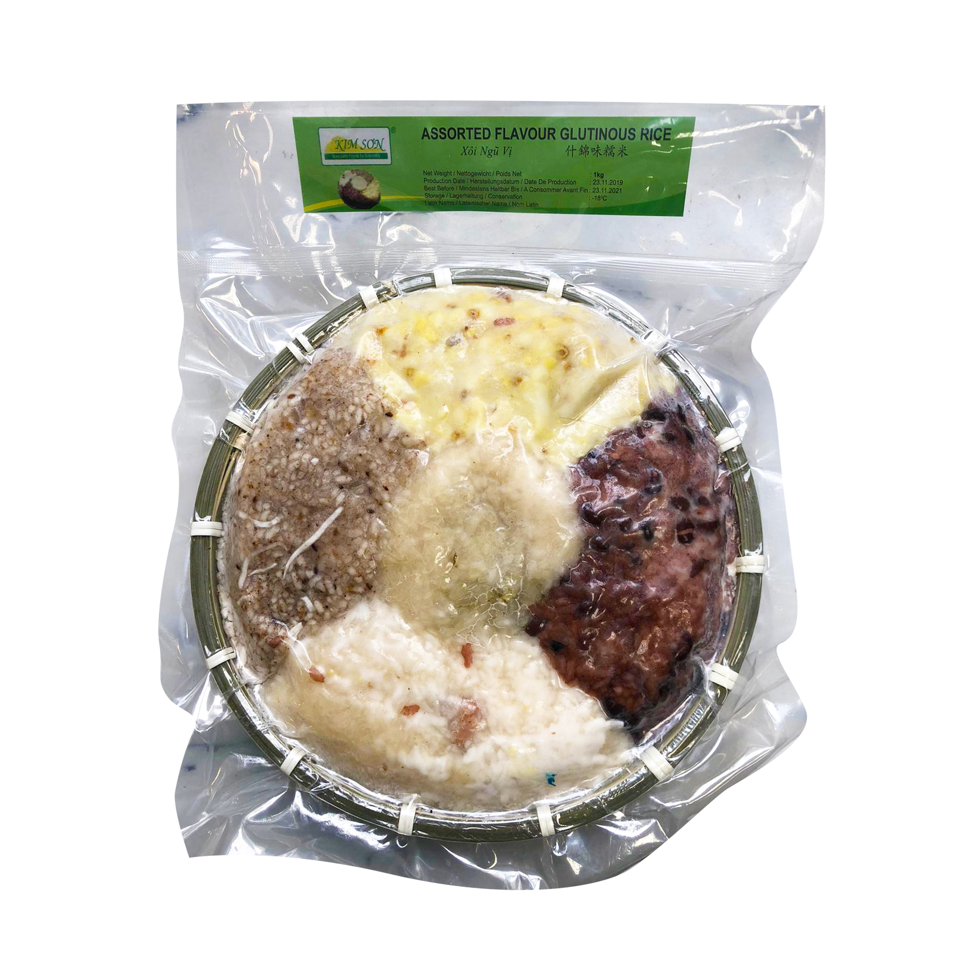 KIM SON Assorted Flavour Glutinous Rice 1kg (Frozen)